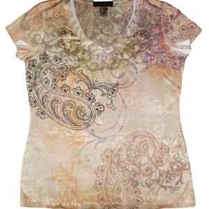 Appropriate Behavior Crop Sleeve V Neck Top 598